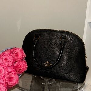 Coach Black Dome Satchel Bag